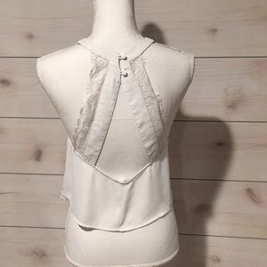 White backless top